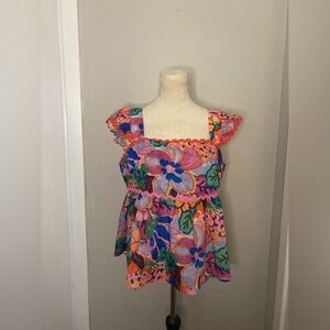THML Floral Lanny Top